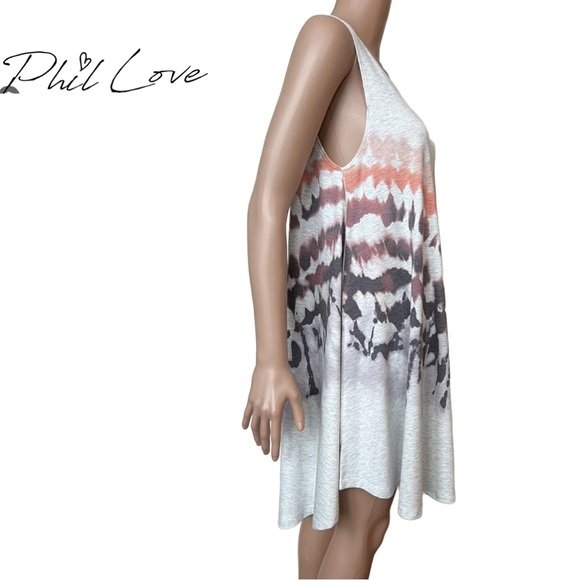NWT Phil Love Tie Dye Mini Dress Sleeveless and Super Soft size M - Picture 5 of 8